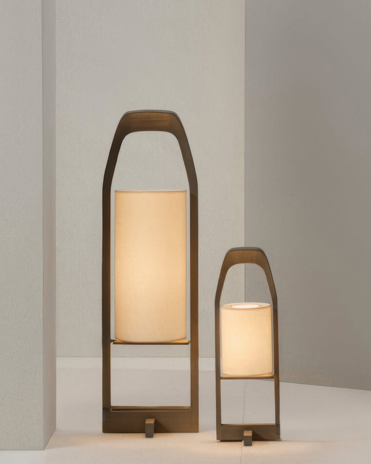 HikariZen Floor Lamp, Japanese Wood, Retro Zen Glow