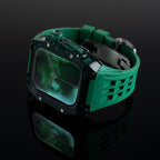 Velora V30 Glacier | Sada pro úpravu s fluoro pryžovým páskem a černým pouzdrem pro Apple Watch | Petprovac