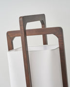 HikariZen フロアランプ、日本製木材、レトロ禅の輝き