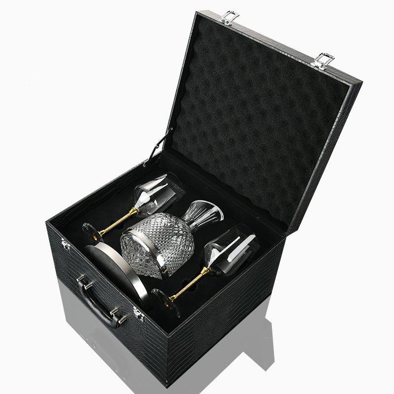 Luminara Decantor rotativ din cristal suflat manual, cu rotație de 360 de grade