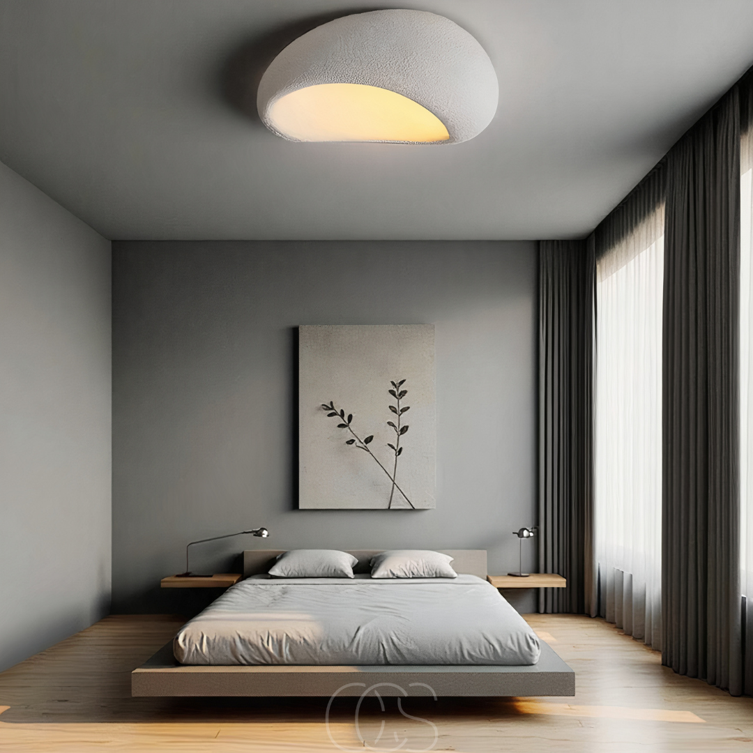 Wabi-Sabi kangas kattovalaisin - polyformi ja hartsi | Petprovac