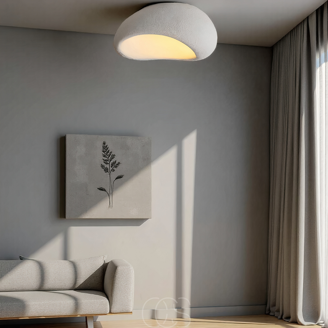 Wabi-Sabi kangas kattovalaisin - polyformi ja hartsi | Petprovac