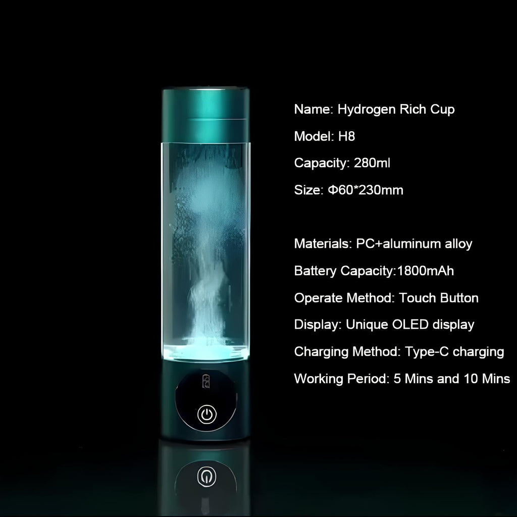 زجاجة ماء نوفاهايدرو 5000ppb أيوني الهيدروجين النخبة