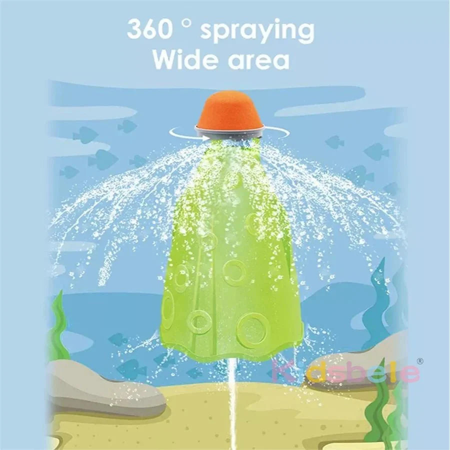 Rotating Octopus Water Toy for Fun Garden Play