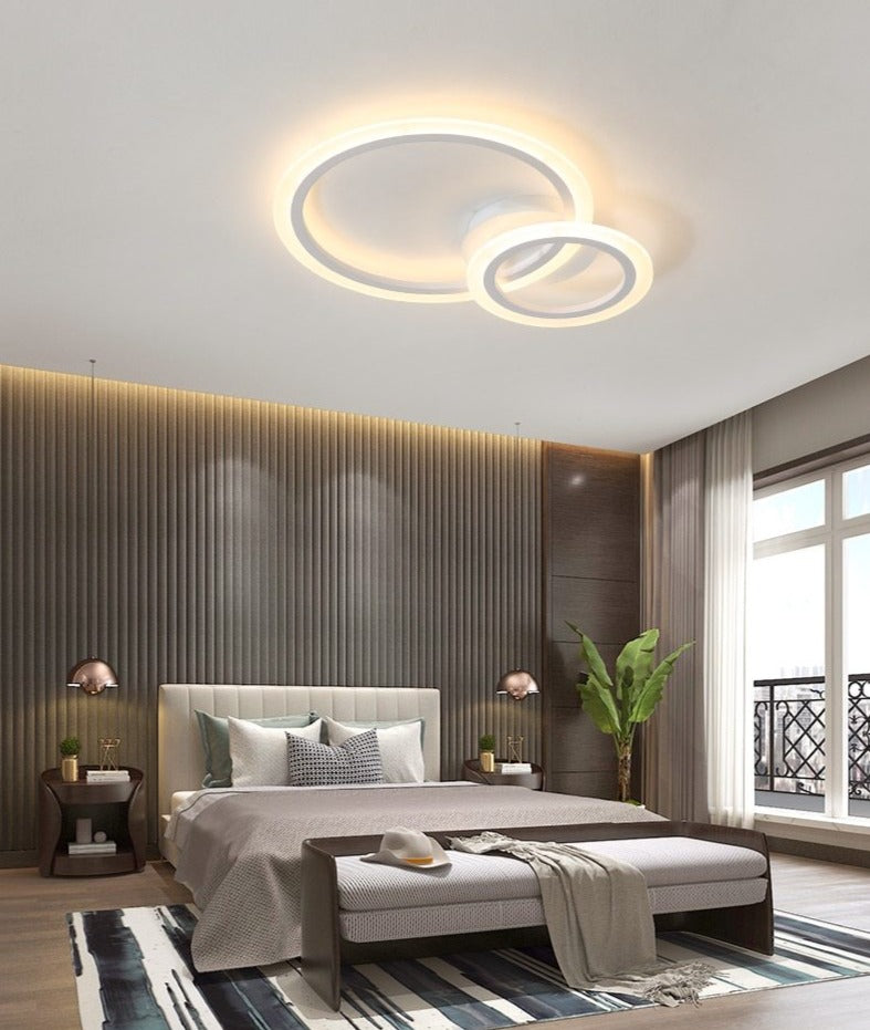 AuroraGlow Moderne Dæmpbar Hvid Indbygningsloftlampe