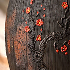 Keramisk bordslampa med linneskärm för varm stämningsbelysning i vardagsrummet