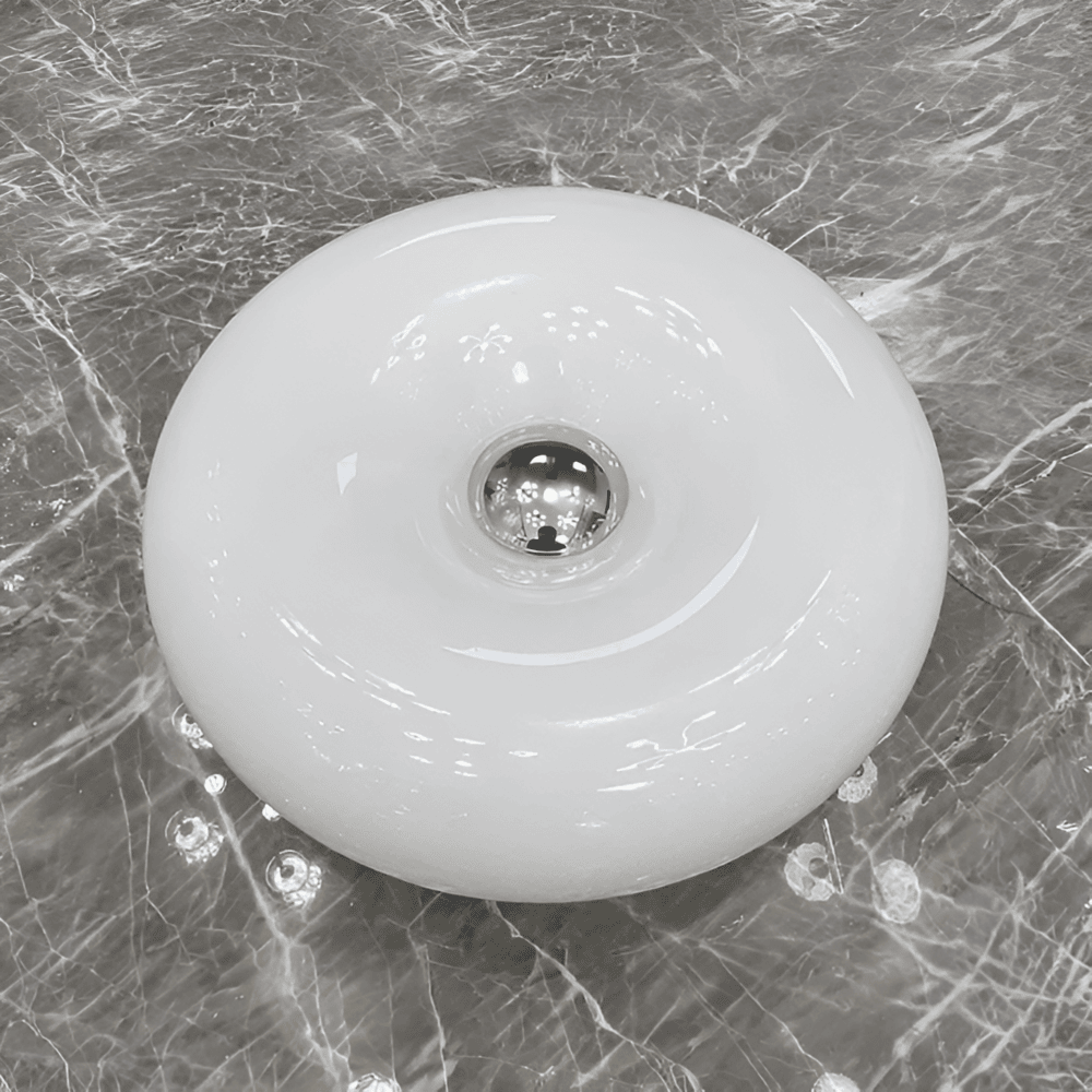 Orenda Glaslampe i Donutform til Væg- og Bordbelysning