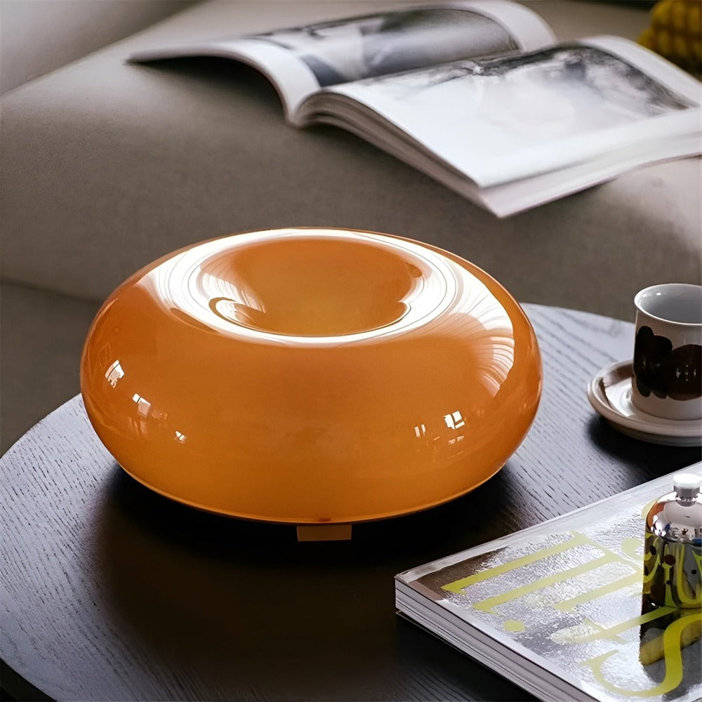 Orenda Glaslampe i Donutform til Væg- og Bordbelysning