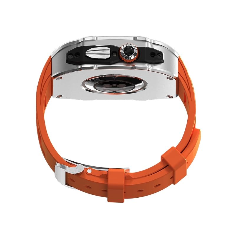 Kirell Arc Series Stainless Steel Case With Fluoro Rubber Band For Apple Watch Ultra