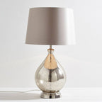 带布罩的玻璃台灯 适用于现代家居照明