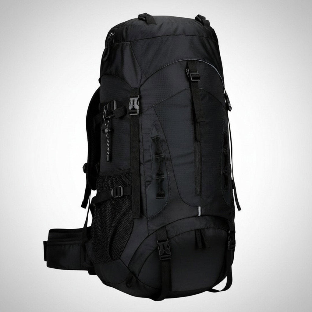 Zaino impermeabile da 65L da uomo con sistema di trasporto ergonomico per avventure