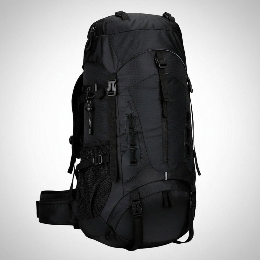 Zaino impermeabile da 65L da uomo con sistema di trasporto ergonomico per avventure