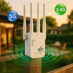 AstraLink Udendørs WiFi Forstærker 5G og 2.4G til Have