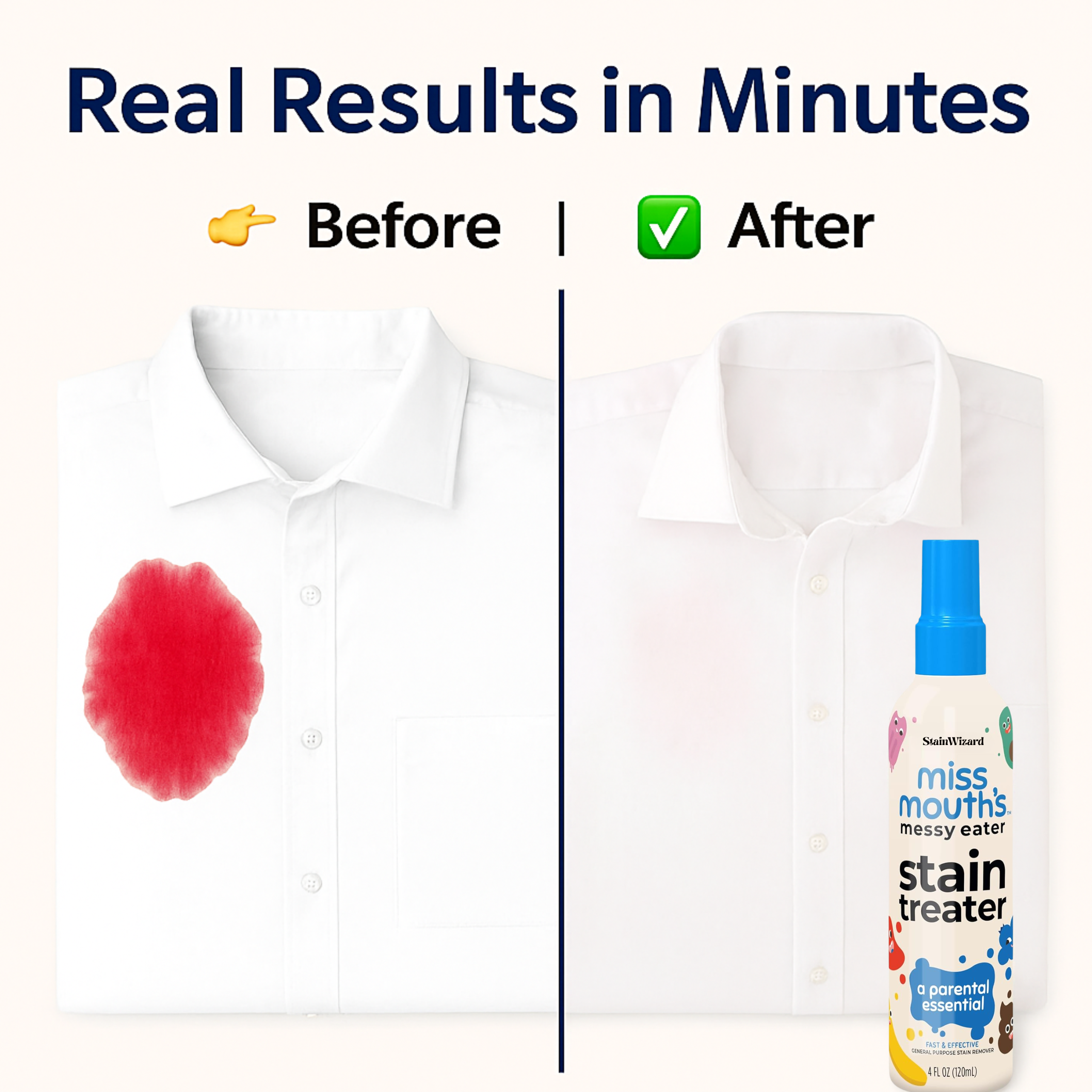 Fast-Acting Fabric Stain Remover Spray