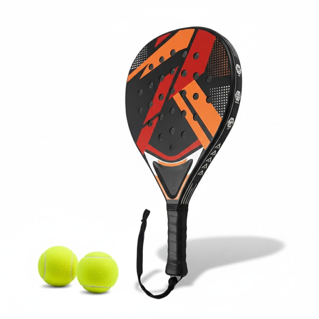 Padelracket för nybörjare med hållbart antivibrationsgrepp för komfort och kontroll