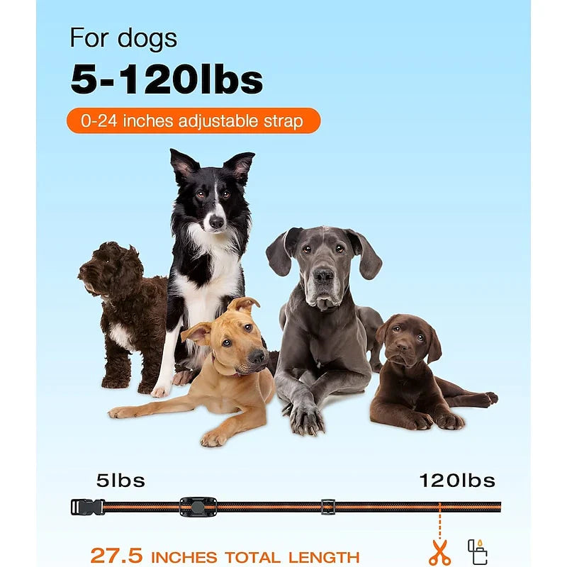 NovaPace 1000m リモート犬用トレーニングカラー、防水