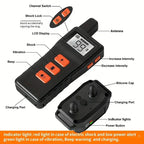 Sistem de zgardă pentru dresaj câini NovaPaw cu telecomandă și rezistent la apă