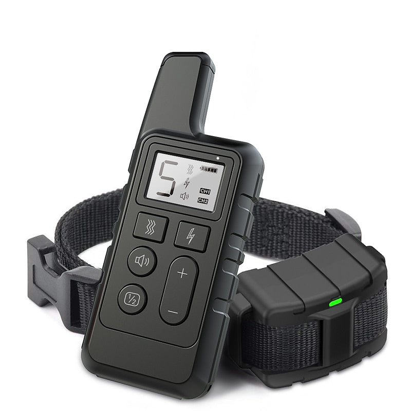 Pawfey Waterproof Dog Training Collar With 500m Remote Range