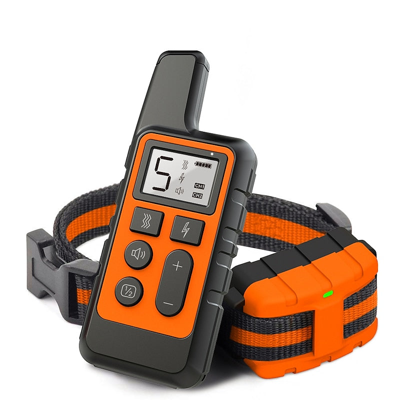 Pawfey Waterproof Dog Training Collar With 500m Remote Range