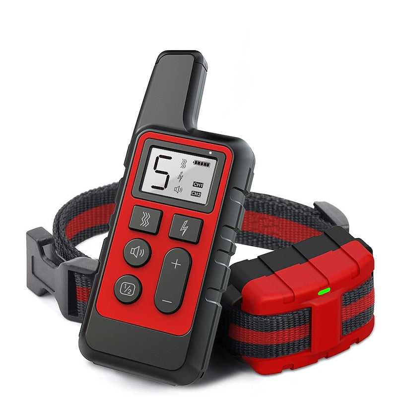 Pawfey Waterproof Dog Training Collar With 500m Remote Range