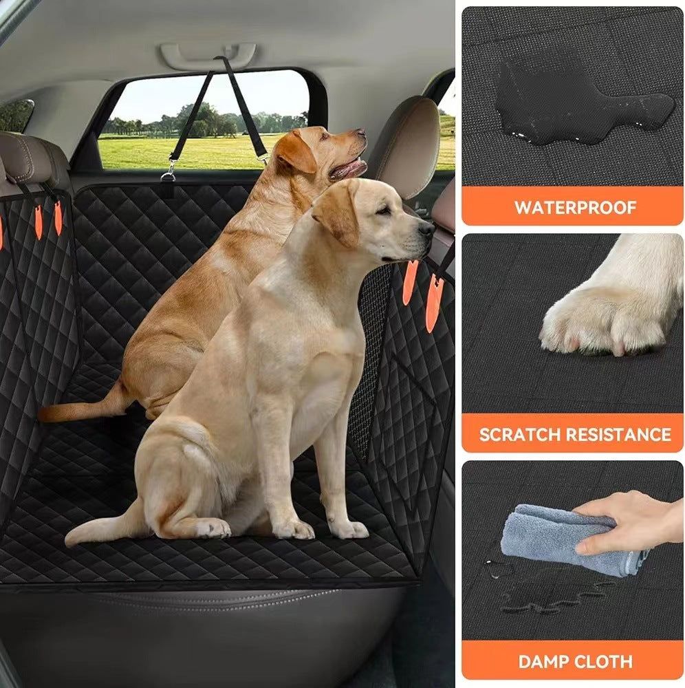 Pelindung Tempat Duduk Kereta Kalis Air Tahan Lama Untuk Anjing Dengan Tingkap Jaring