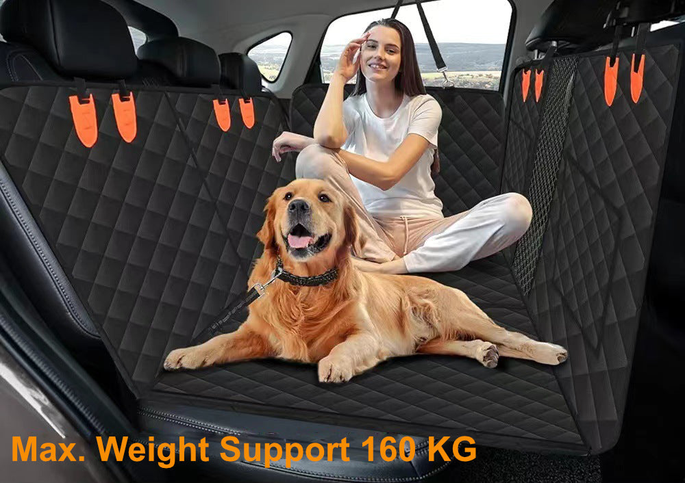 Pelindung Tempat Duduk Kereta Kalis Air Tahan Lama Untuk Anjing Dengan Tingkap Jaring