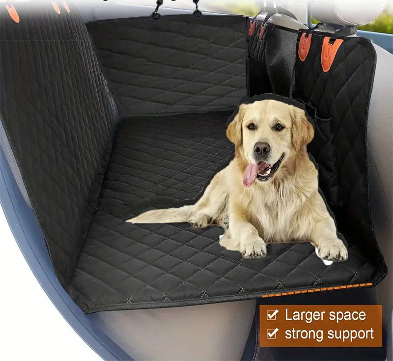Pelindung Tempat Duduk Kereta Kalis Air Tahan Lama Untuk Anjing Dengan Tingkap Jaring