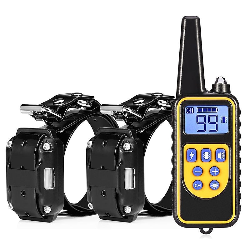 Hochwertiges Trainingshalsband für Hunde mit Taschenlampe und 762 m Reichweite