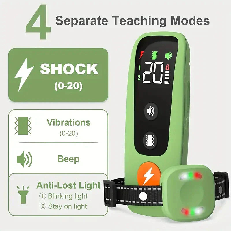 LumaPaw Pro Træningskrave Bip Vibration Lys Vandtæt