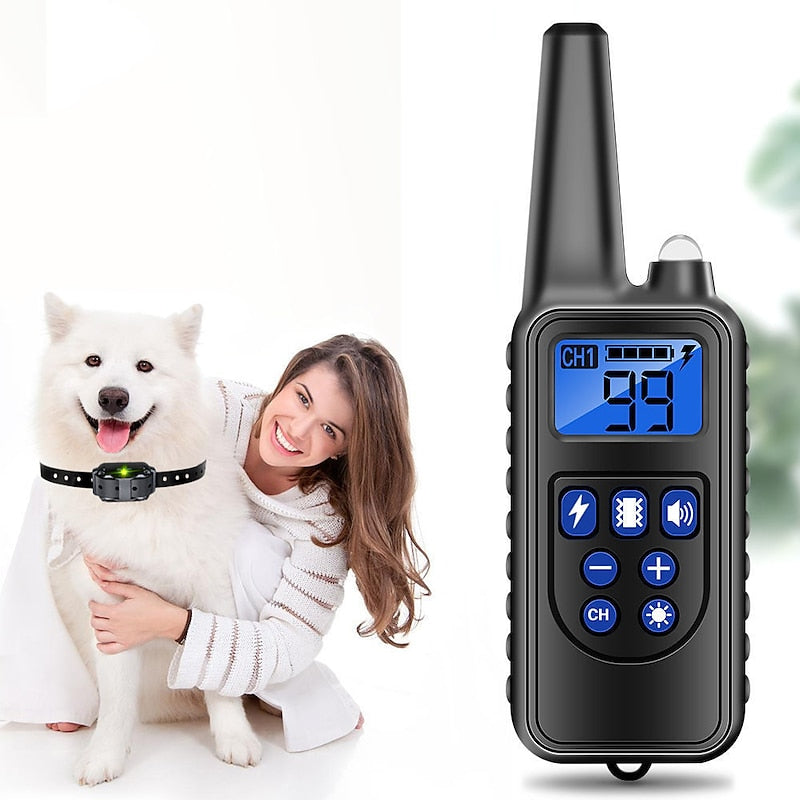 Pawfey Remote Control Training Collar For Dogs With 300m Range