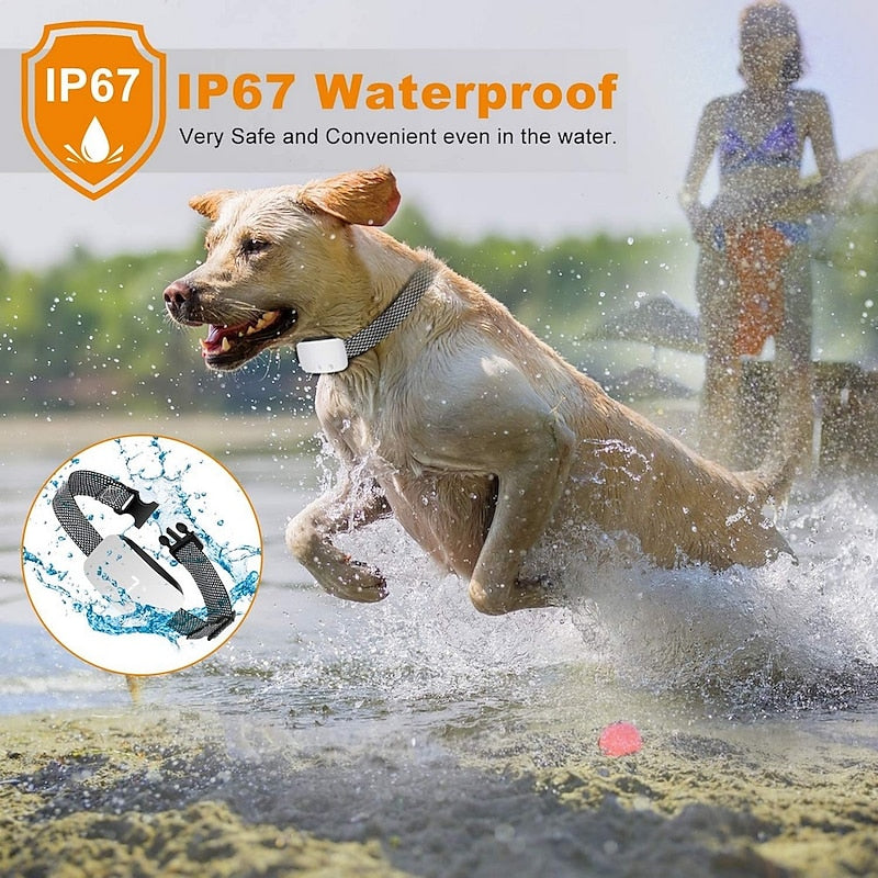 NovaPup vízálló érintőképernyős ugatásgátló nyakörv, újratölthető