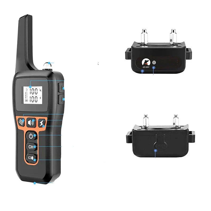 ZenRidge Collare per addestramento cani impermeabile 1000m ricaricabile