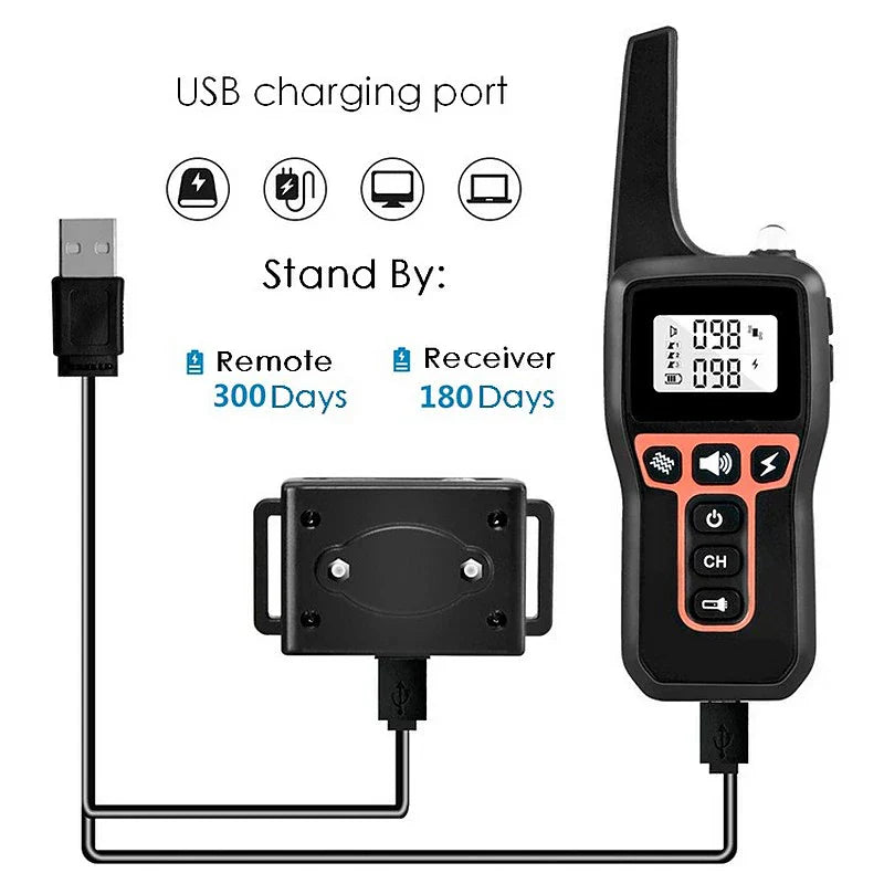 AquaStride Pro 1000m Waterproof Dog Training Collar