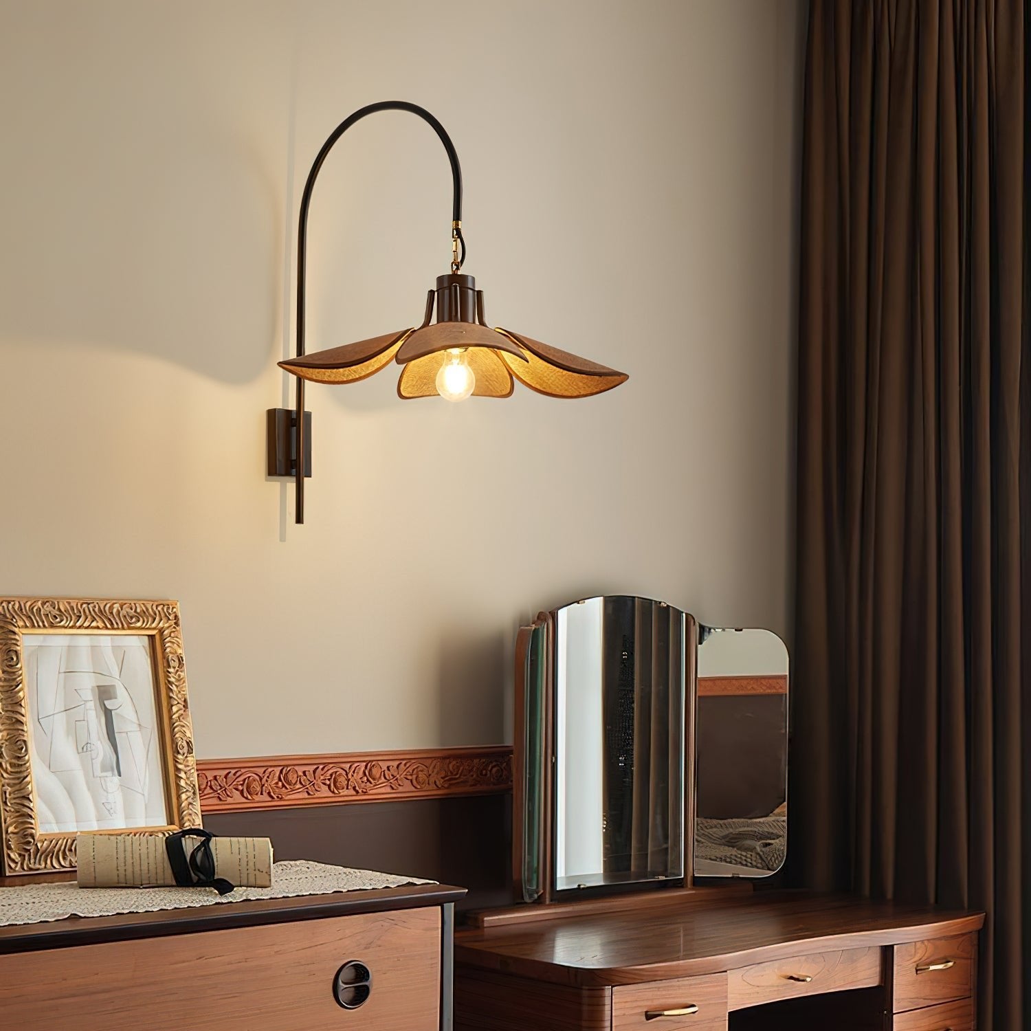 FloraNova Wandlamp | Bloemenbloesem Wandlicht, Sfeervol Gloed