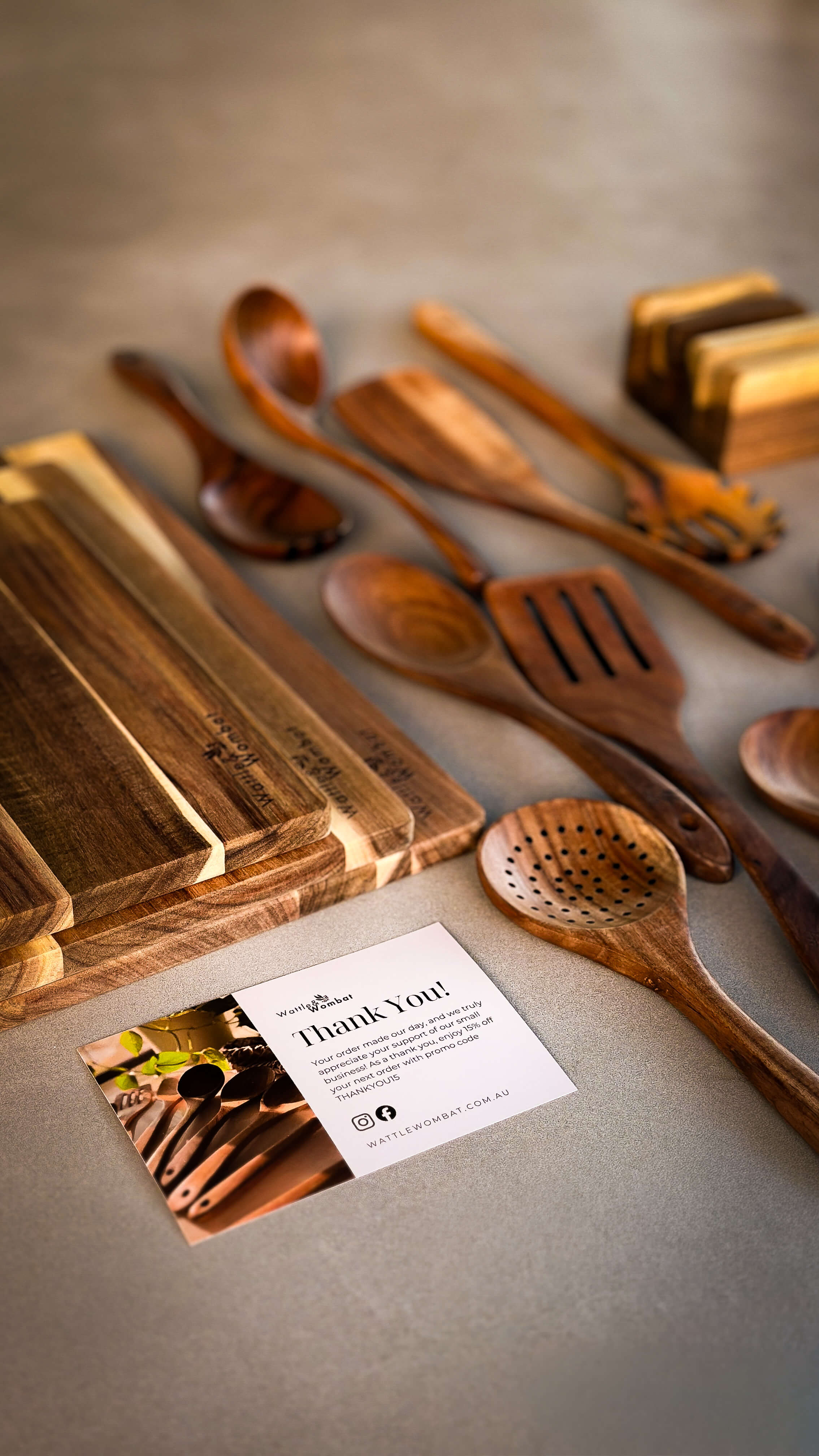 Natural Teak 9-Piece Kitchen Utensil Set For Cooking | petprovac