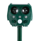 Solar Motion-Activated Pigeon Deterrent with Ultrasonic & Flash Protection