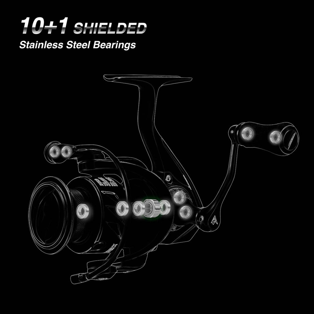 بروباك فيبر إكس بكرة صيد الجليد، نسبة التروس 5.2:1 بكرة صيد دوارة عالية السرعة الحجم 500 1000