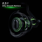 بروباك فيبر إكس بكرة صيد الجليد، نسبة التروس 5.2:1 بكرة صيد دوارة عالية السرعة الحجم 500 1000