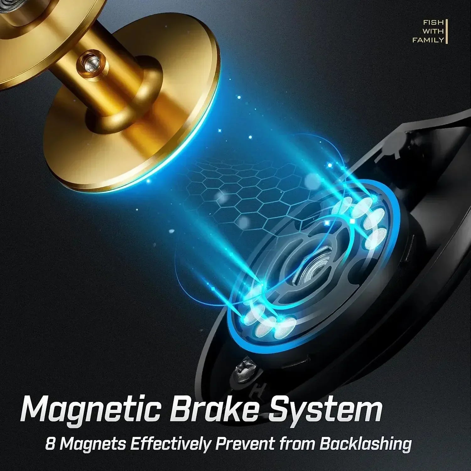 AquaPulse 300 Baitcasting Kołowrotek 15kg Hamulec, 8+1 Łożyska