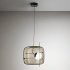 Lámpara colgante de techo contemporánea con luz colgante de vidrio moderna