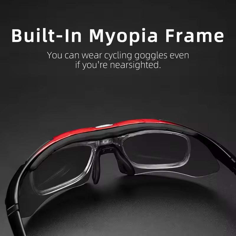 Five Lens Photochromic Polarized Cycling Glasses For Mountain Bikers