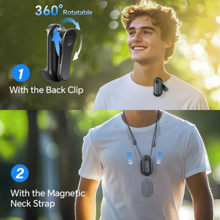 4K Wearable Body Camera for Hands-Free Recording and Everyday Capture