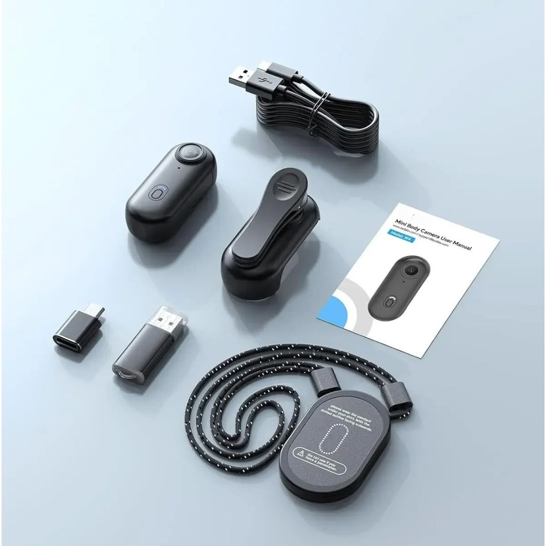 4K Wearable Body Camera for Hands-Free Recording and Everyday Capture