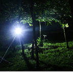 Lampe frontale LED de randonnée avec zoom, batterie rechargeable, étanche, pour randonneurs