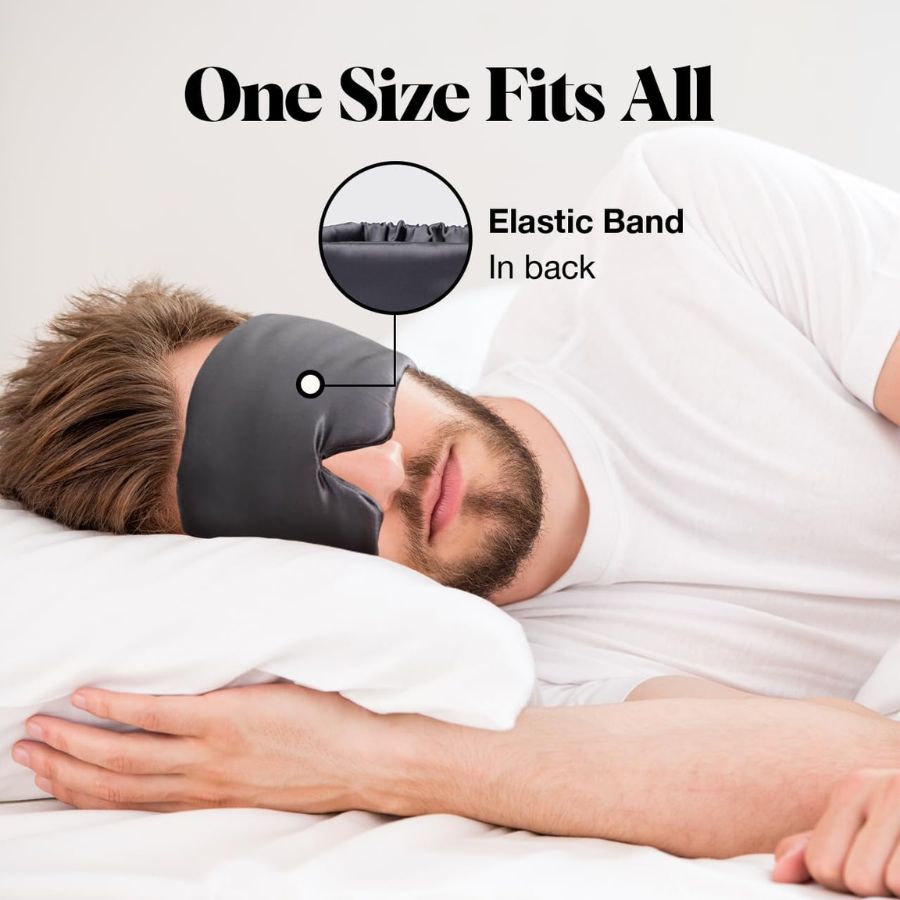 Silk Sleep Mask For Deep REM Sleep And Reducing Puffiness, Dark Circles And Fine Lines
