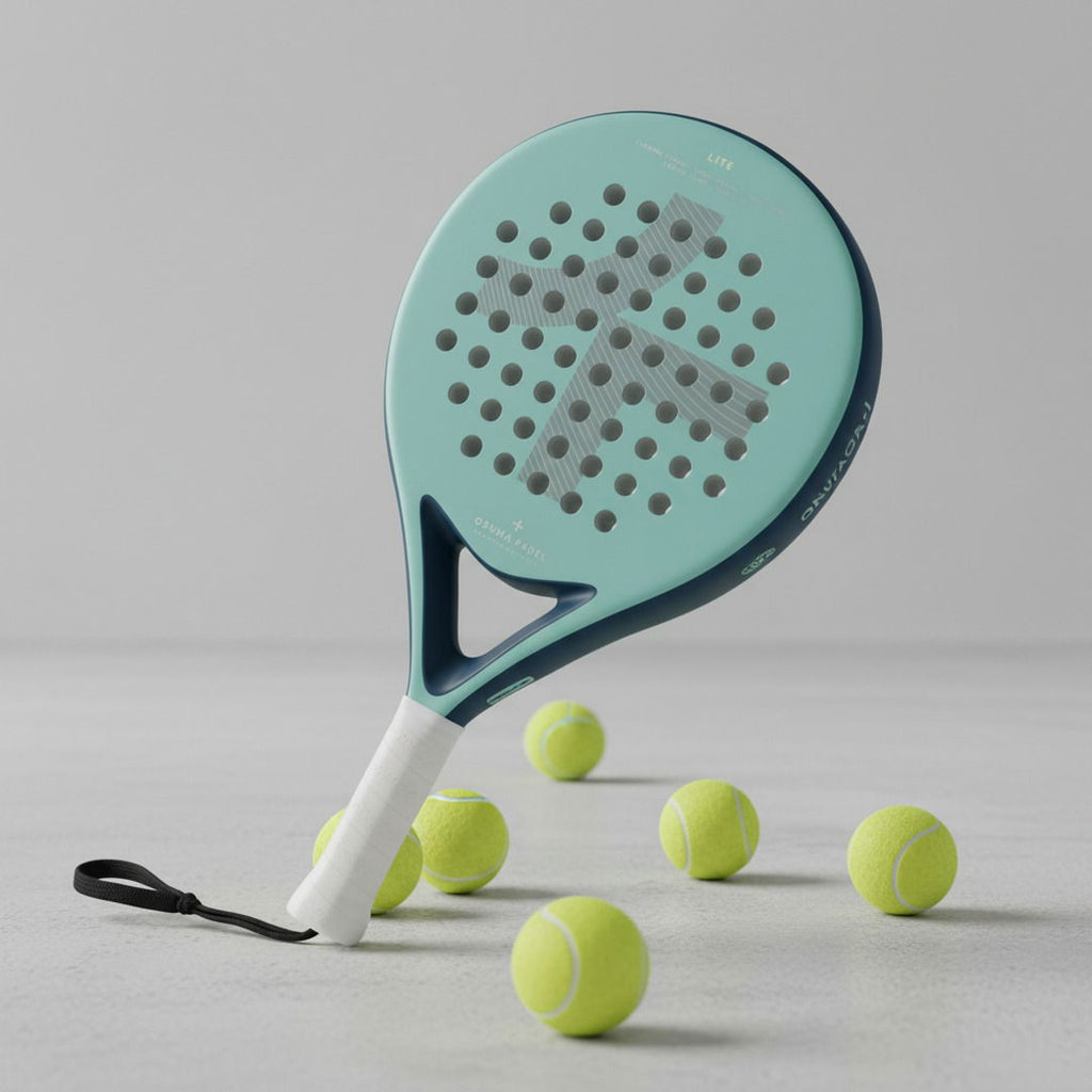 Rachetă de padel din fibră de carbon cu miez EVA pentru putere și precizie, ușoară și agilă