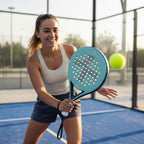 Rachetă de padel din fibră de carbon cu miez EVA pentru putere și precizie, ușoară și agilă