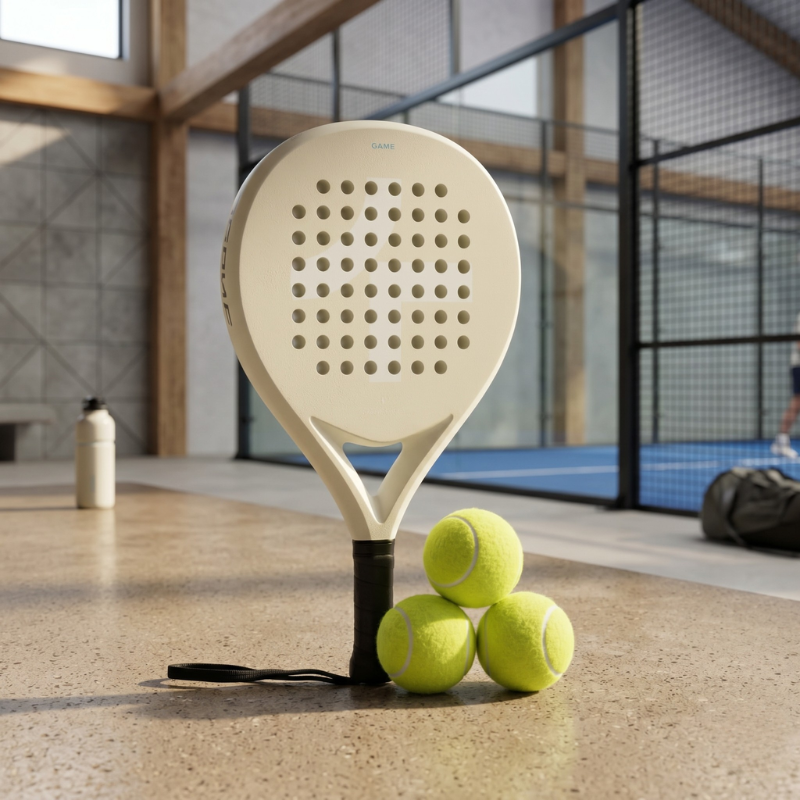 Rachetă de padel din fibră de carbon cu miez EVA pentru putere și precizie, ușoară și agilă