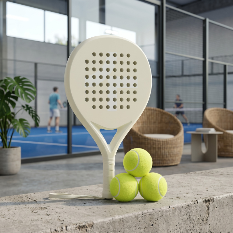 Rachetă de padel din fibră de carbon cu miez EVA pentru putere și precizie, ușoară și agilă