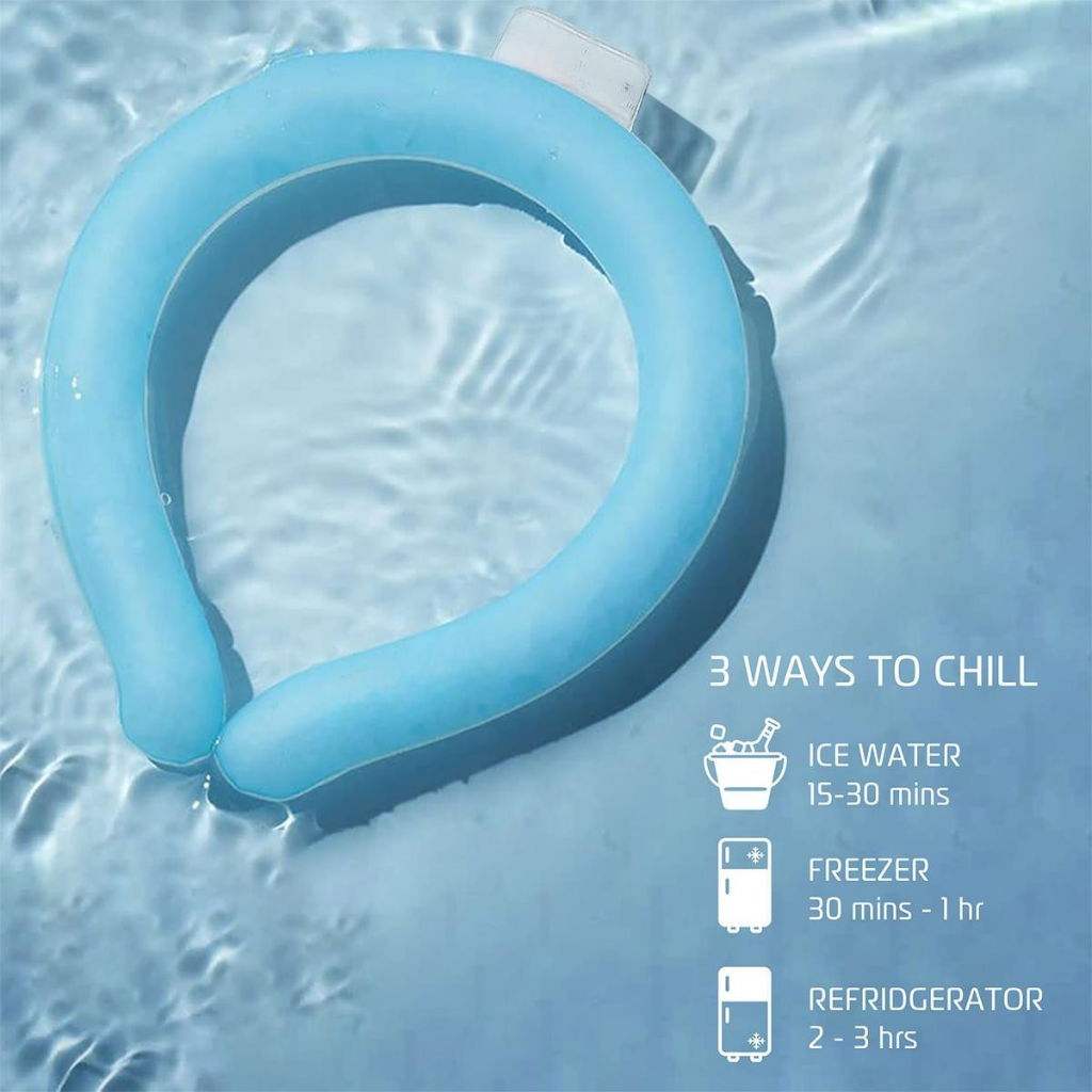 FrostLoop faseændringskølehalsbånd, genanvendelig halsrør til udendørs arbejde og sport